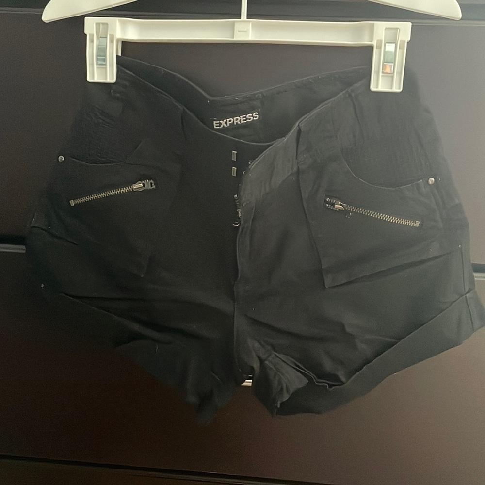 Express Black Shorts